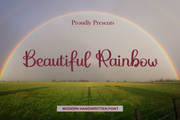 Beautiful Rainbow Font - Featured Image