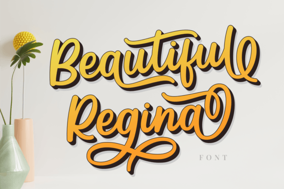 Beautiful Regina Font - Featured Image