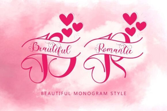 Beautiful Romantic Monogram Font - Featured Image