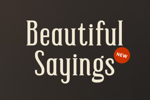 Beautiful Sayings Font - Featured Image