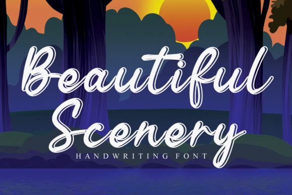 Beautiful Scenery Font - Featured Image
