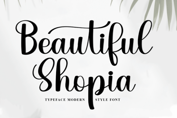 Beautiful Shopia Font - Featured Image