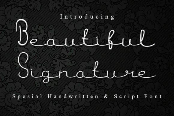 Beautiful Signature Font - Featured Image
