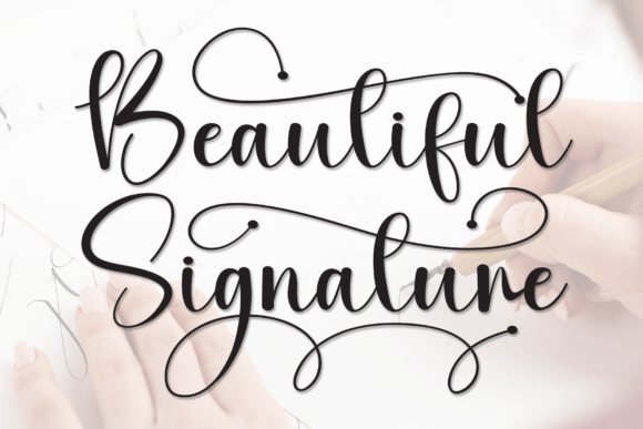 Beautiful Signature Font - Featured Image