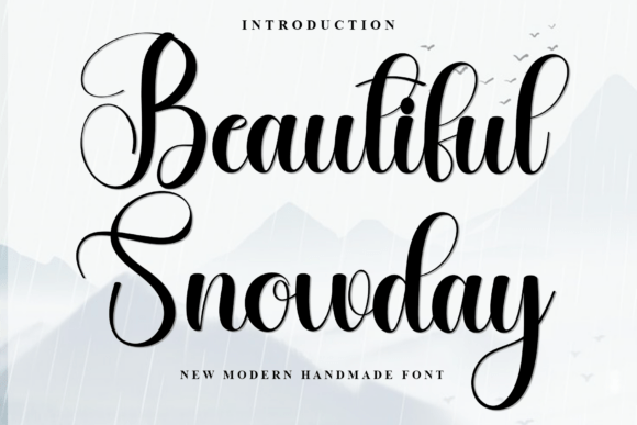 Beautiful Snowday Font - Featured Image