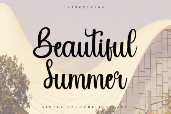 Beautiful Summer Font - Featured Image