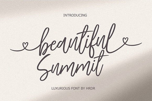 Beautiful Summit Font - Featured Image