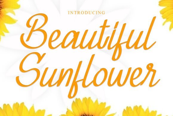 Beautiful Sunflower Font - Featured Image