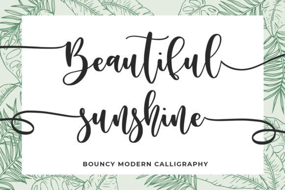 Beautiful Sunshine Font - Featured Image