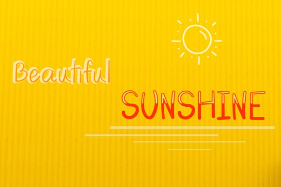 Beautiful Sunshine Font - Featured Image