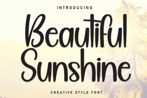 Beautiful Sunshine Font - Featured Image