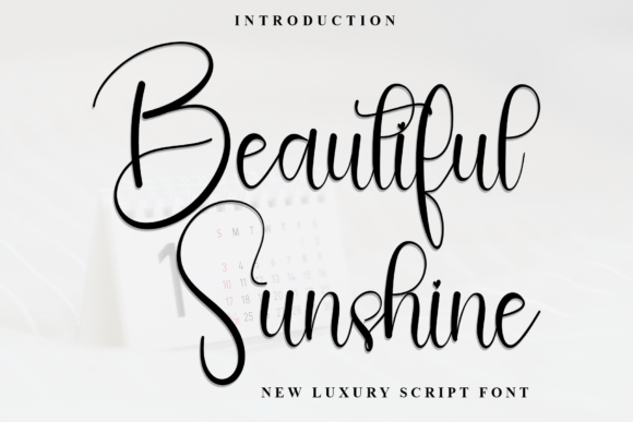 Beautiful Sunshine Font - Featured Image