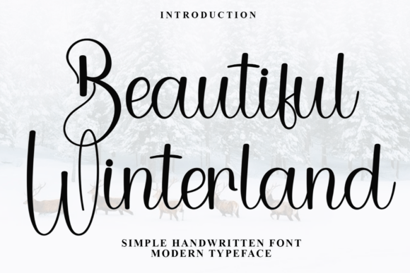Beautiful Winterland Font - Featured Image