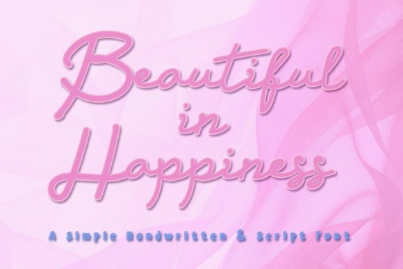 Beautiful in Happiness Font - Featured Image
