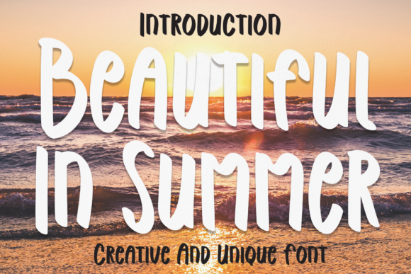Beautiful in Summer Font - Featured Image