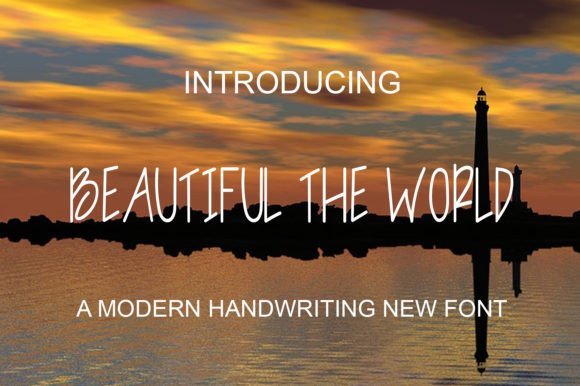 Beautiful the World Font - Featured Image
