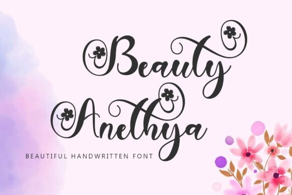 Beauty Anethya Font - Featured Image