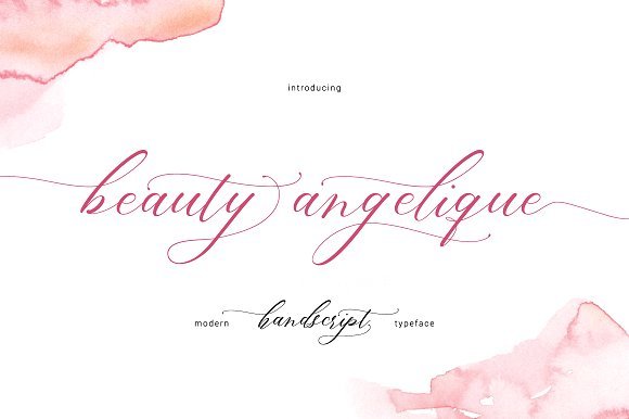 Beauty Angelique Font - Featured Image