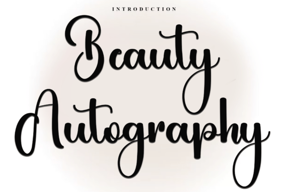 Beauty Autography Font - Featured Image
