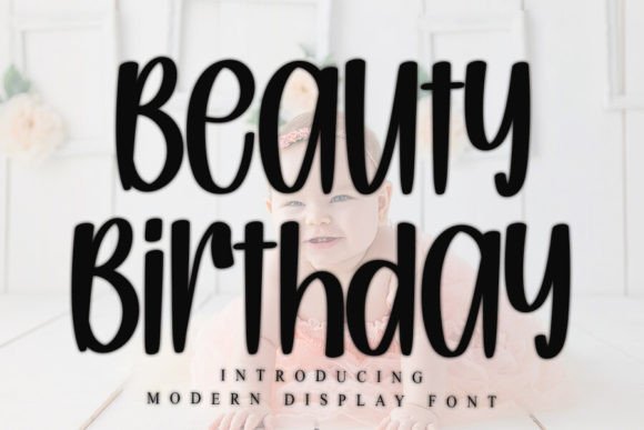 Beauty Birthday Font - Featured Image