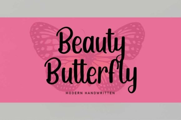 Beauty Butterfly Font - Featured Image