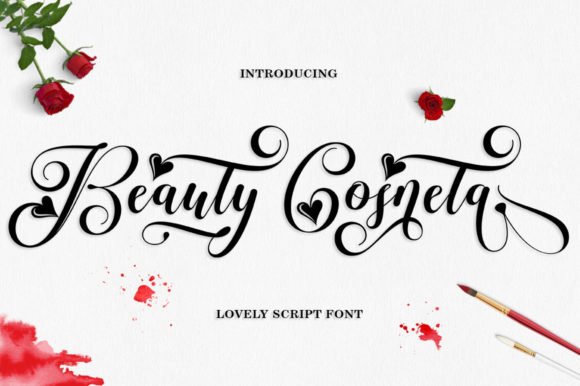 Beauty Cosneta Font - Featured Image