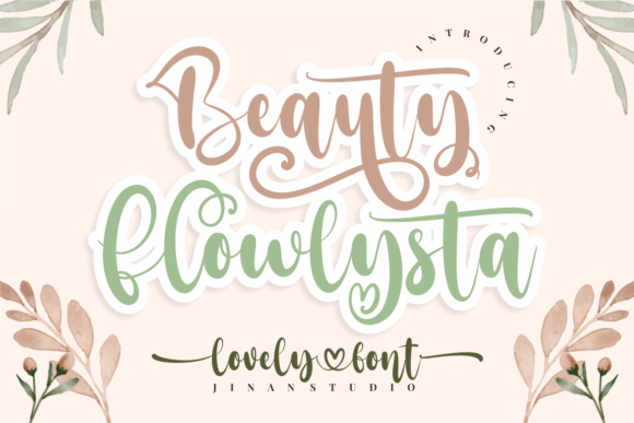 Beauty Flowlysta Font - Featured Image