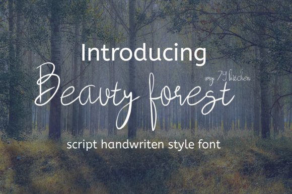 Beauty Forest Font - Featured Image