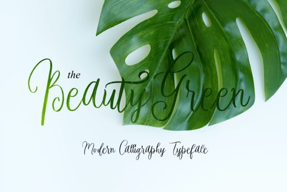 Beauty Green Font - Featured Image