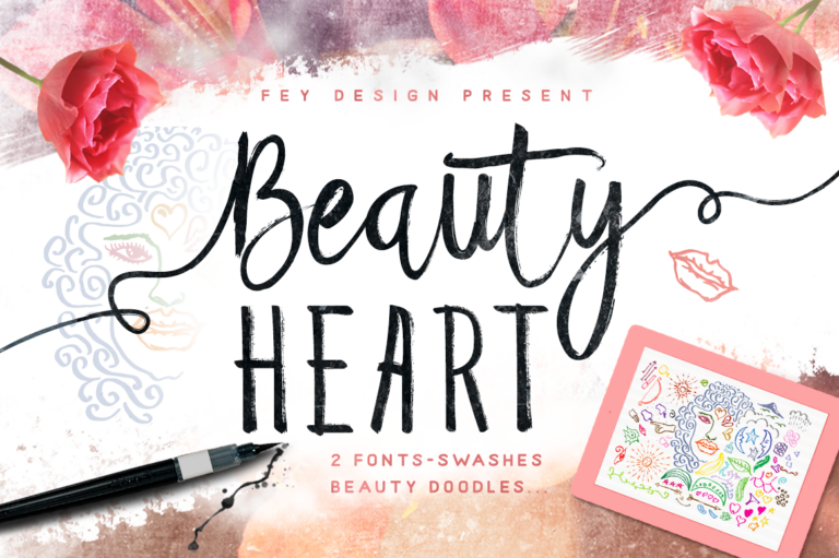 Beauty Heart Font - Featured Image