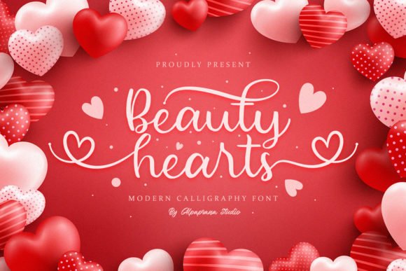 Beauty Hearts Font - Featured Image