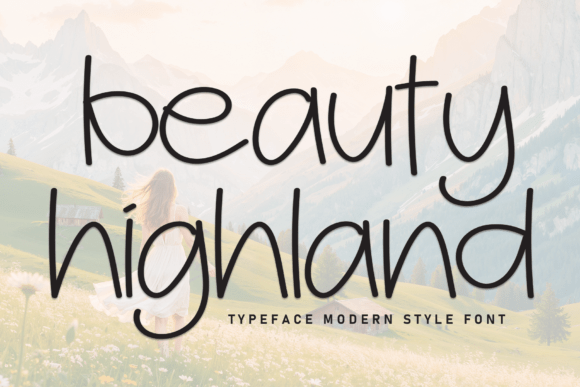 Beauty Highland Font - Featured Image