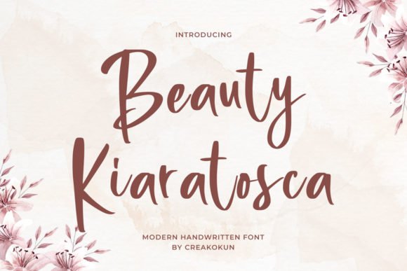 Beauty Kiaratosca Font - Featured Image