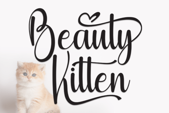 Beauty Kitten Font - Featured Image