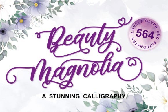 Beauty Magnolia Font - Featured Image