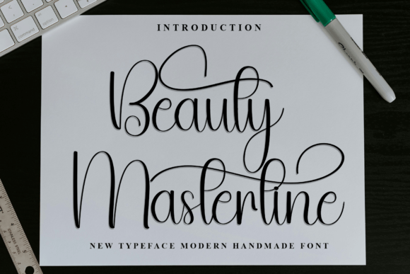 Beauty Masterline Font - Featured Image