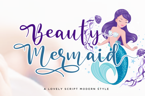 Beauty Mermaid Font - Featured Image