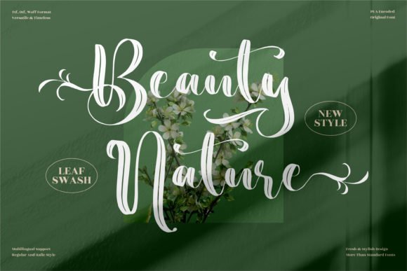 Beauty Nature Font - Featured Image