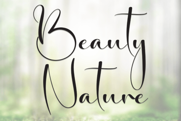 Beauty Nature Font - Featured Image