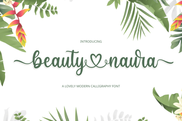 Beauty Naura Font - Featured Image