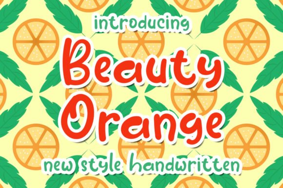 Beauty Orange Font - Featured Image