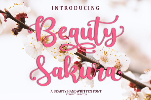 Beauty Sakura Font - Featured Image