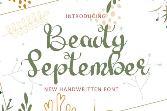 Beauty September Font - Featured Image