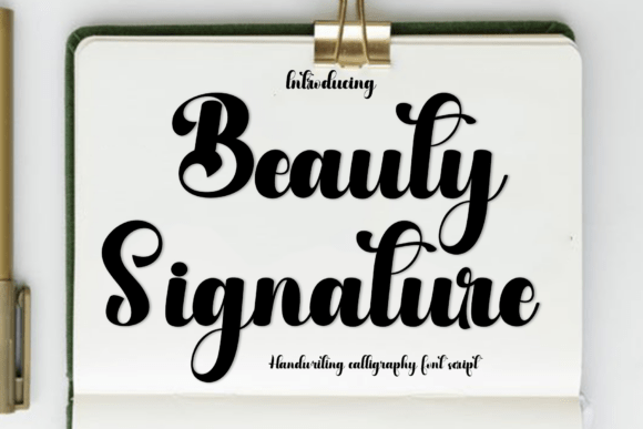 Beauty Signature Font - Featured Image