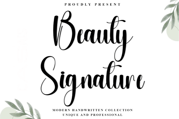Beauty Signature Font - Featured Image