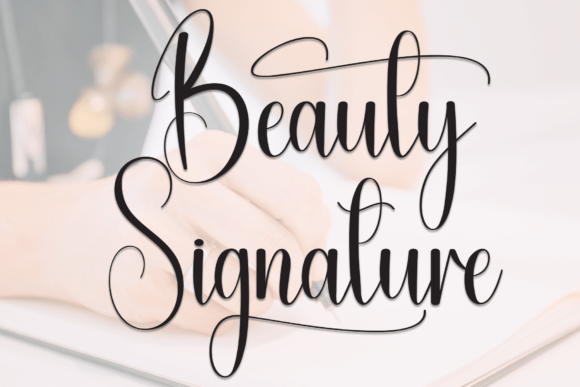 Beauty Signature Font - Featured Image