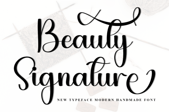 Beauty Signature Font - Featured Image