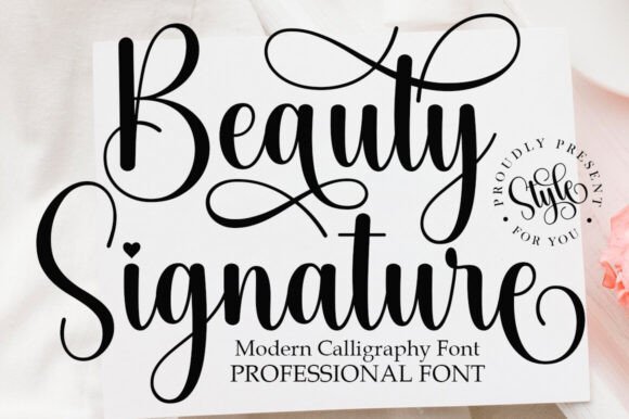 Beauty Signature Font - Featured Image