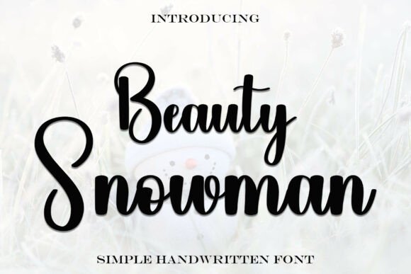 Beauty Snowman Font - Featured Image