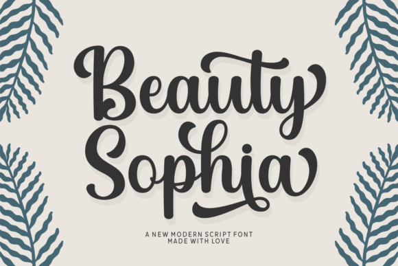 Beauty Sophia Font - Featured Image